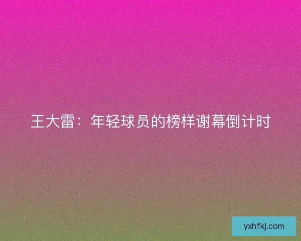 王大雷：年轻球员的榜样谢幕倒计时