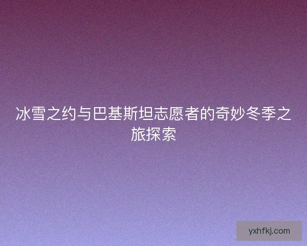 冰雪之约与巴基斯坦志愿者的奇妙冬季之旅探索