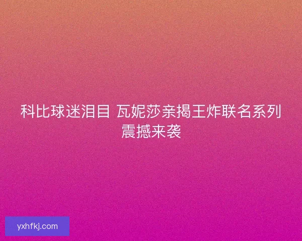 科比球迷泪目 瓦妮莎亲揭王炸联名系列震撼来袭